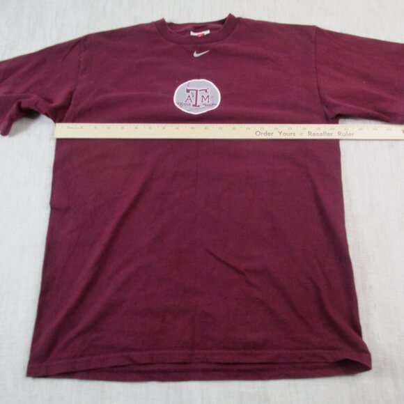 Texas A&M Aggies Shirt Mens Medium Burgundy Nike NCAA Football Sports Pullover - Picture 6 of 7